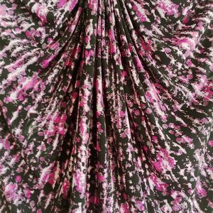 MICHEL KORS  Pink and black white waterfall neck